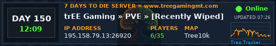 Tree Gaming Malta live 7 Days To Die server banner